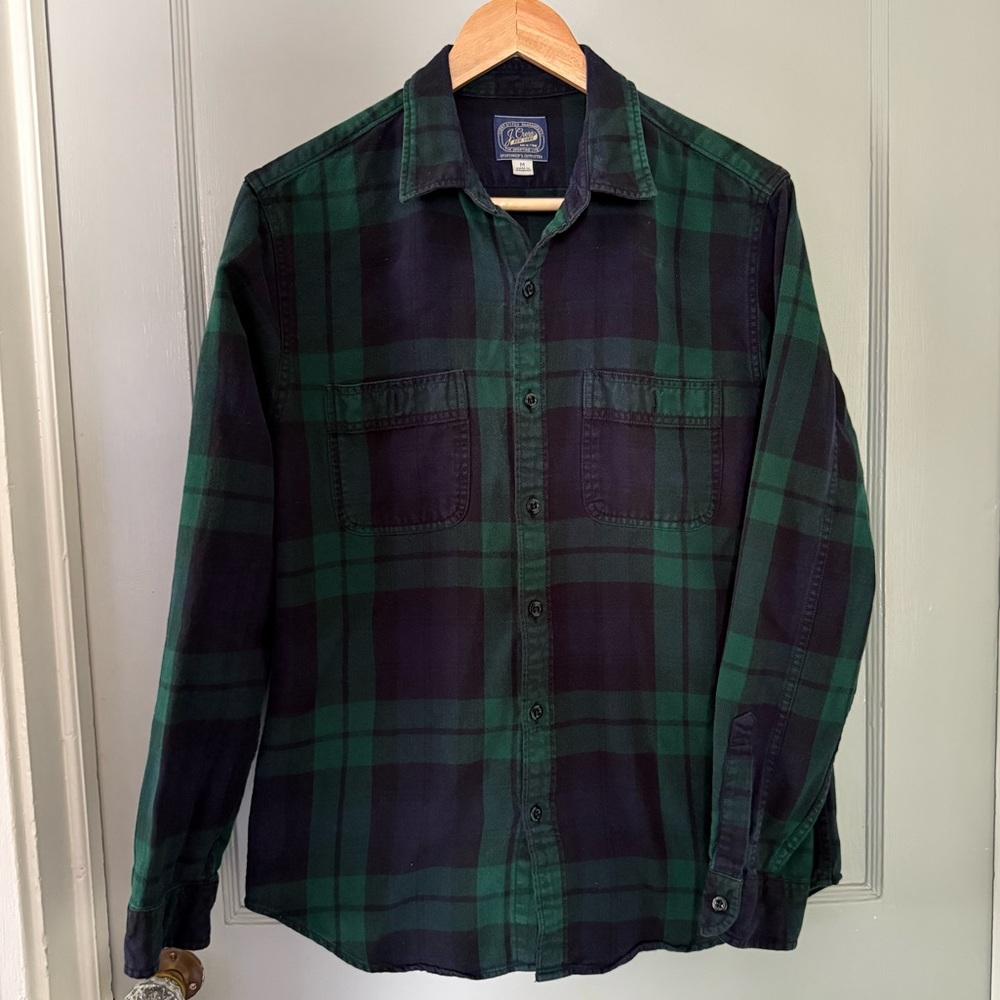 J Crew Blackwatch Plaid Flannel - Medium
